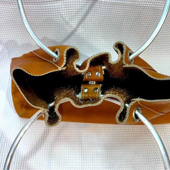 PRADA Leather Ring Handle Bucket Bag - Picture 2 of 5